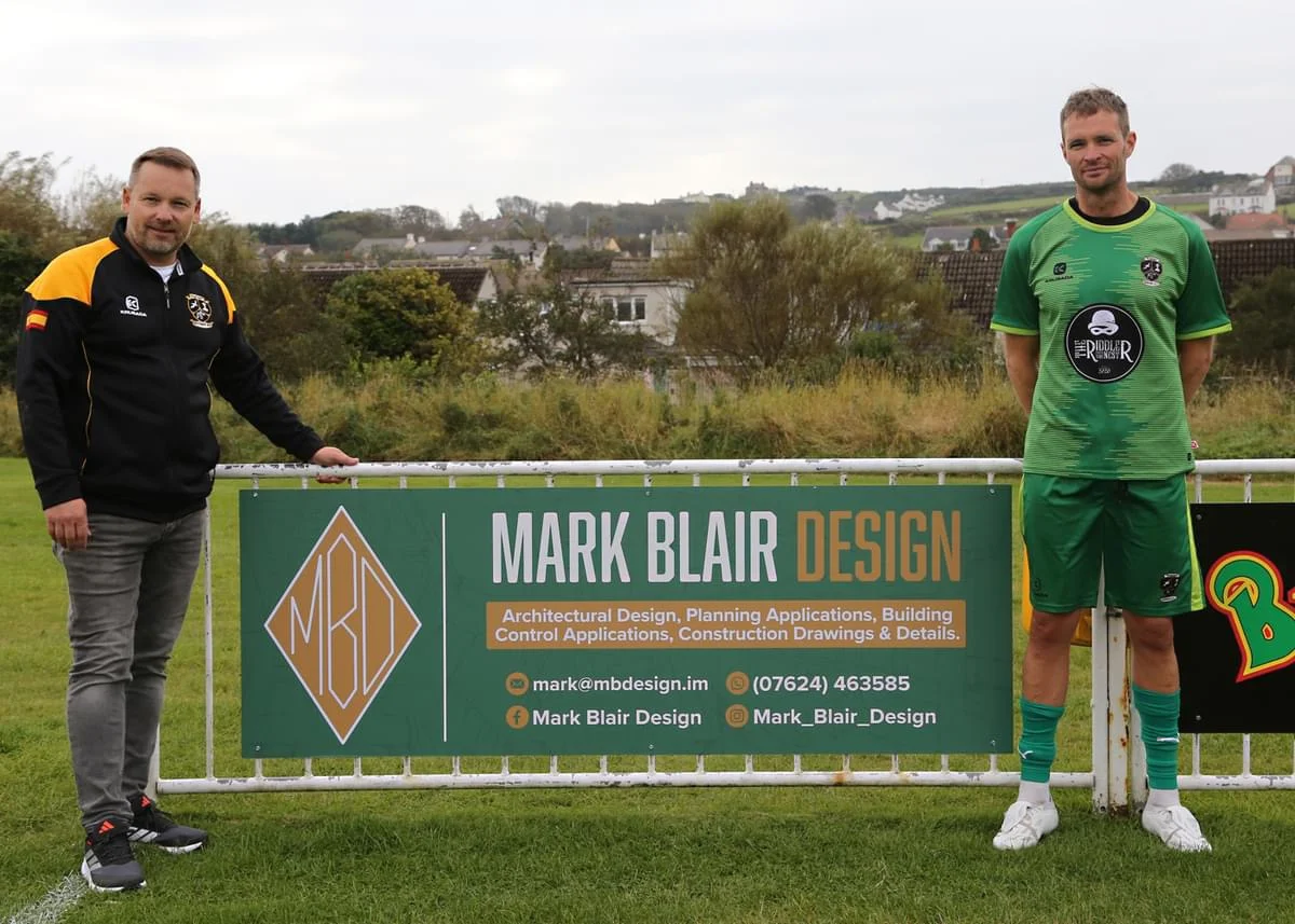 Mark Blair Design sponsorship deal with Rushen United FC